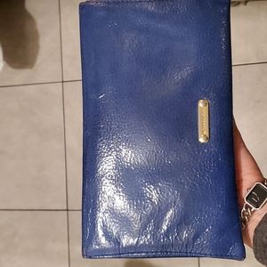 Michael Kors Envelope Blue leather clutch with a dustbag